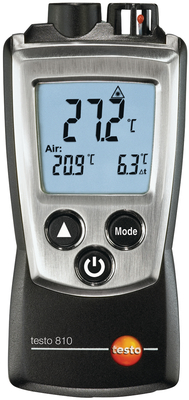 Testo 810 Пирометр с функцией измерения температуры воздуха.
